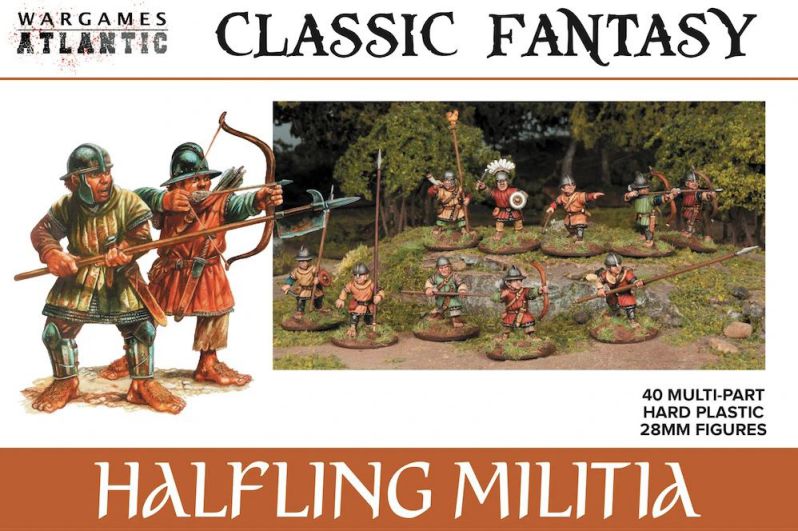 Wargames Atlantic Classic Fantasy Halfling Militia 28mm