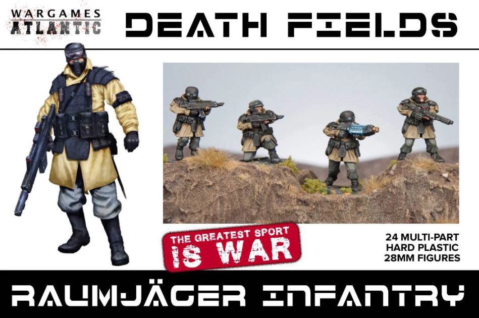 Wargames Atlantic Death Fields Raumjäger Infantry 28mm Infanterie
