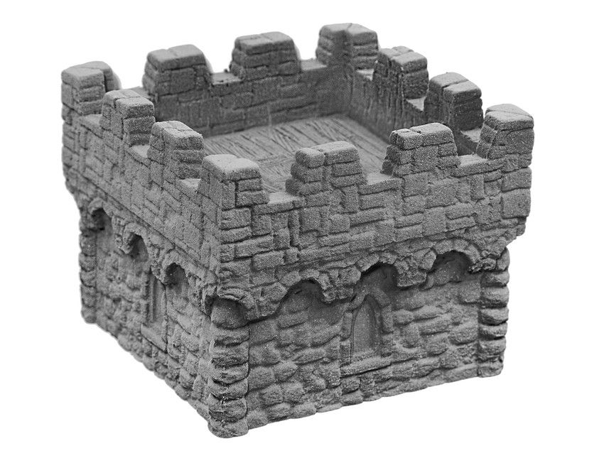 Ziterdes Turmspitze Mauerwerk eckig 28mm 12089 Gelände Terrain Spire square