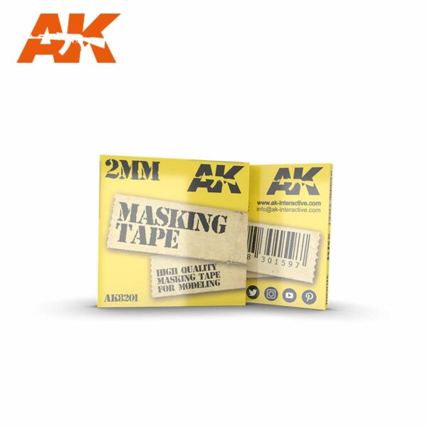 AK Interactive Masking Tape 2mm AK8201 Modellbau rice paper tape