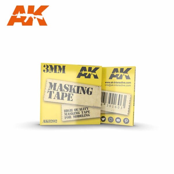 AK Interactive Masking Tape 3mm AK8202 Modellbau rice paper tape