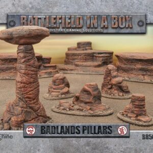 Battlefield in a Box Badlands Pillars 15mm 28mm 35mm GelÃ¤nde Rock Terrain Steine
