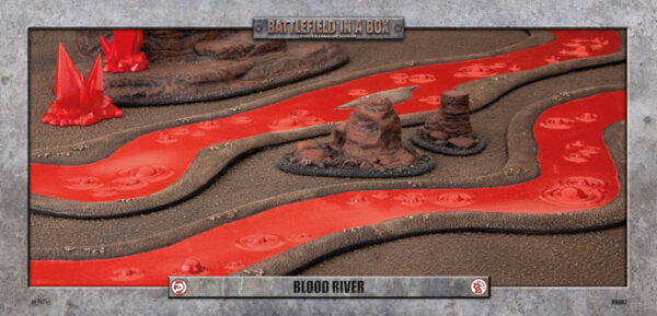 Battlefield in a Box Blood River 15mm 28mm 35mm GelÃ¤nde Blut Fluss Tabletop