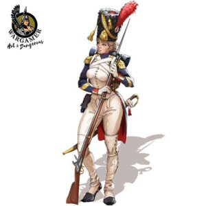 Celine the Old Guard Grenadier 28mm Hot and Dangerous Wargamer Games Studio