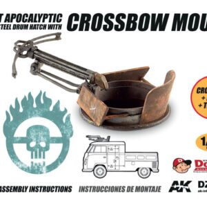 Doozy Modelworks Post Apocalyptic Steel Drum Hatch with Crossbow Mount 1/24