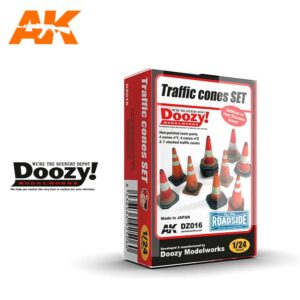 Doozy Modelworks Traffic Cones Set 1/24 DZ016 Verkehrsleitkegel HÃ¼tchen