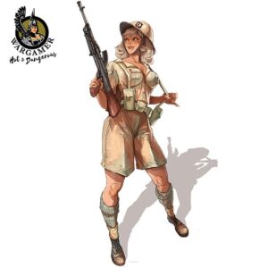 Emma the Desert Rat 28mm Hot and Dangerous Wargamer Games Studio Miniatures