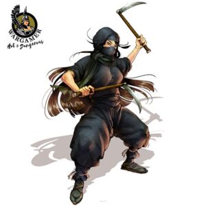 Fujiko the Ninja 28mm Hot and Dangerous Wargamer Games Studio Miniatures Pin-Up