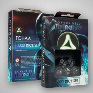 Infinity Tohaa D20 Dice Set 5 stÃ¼ck Corvus Belli 285049 20 seitige W20 WÃ¼rfel