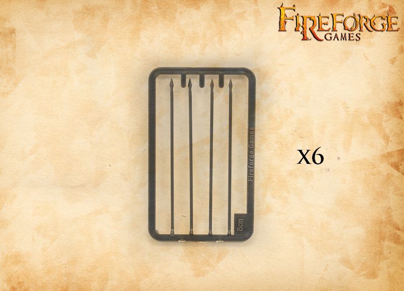 Knight's Lances / Pikes 8cm (24) Fireforge Games Middle Age Waffen Lanze Piken
