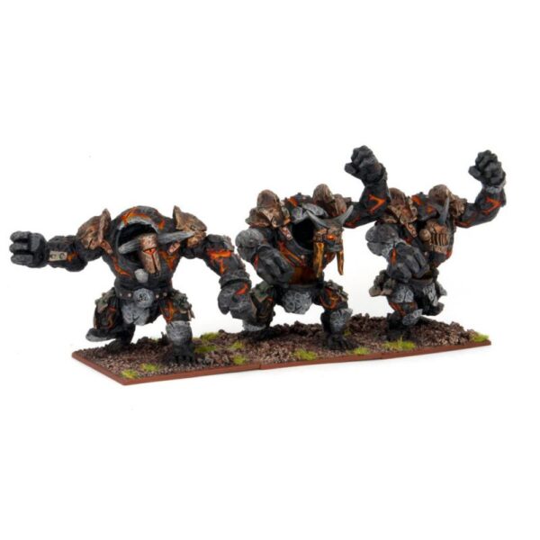 KoW Abyssal Dwarf Lesser Obsidian Golem Regiment Kings of War Mantic Games