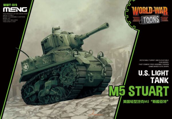 Meng U.S. Light Tank M5 Stuart (Cartoon Model) World War Toons WWT-012