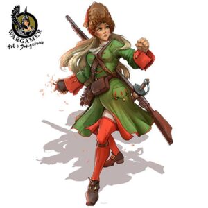 Natasha the Russian Grenadier 28mm Hot and Dangerous Wargamer Games Studio