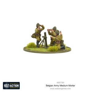 Warlord Games Belgian Army Medium Mortar 28mm Bolt Action WWII MÃ¶rser Belgien