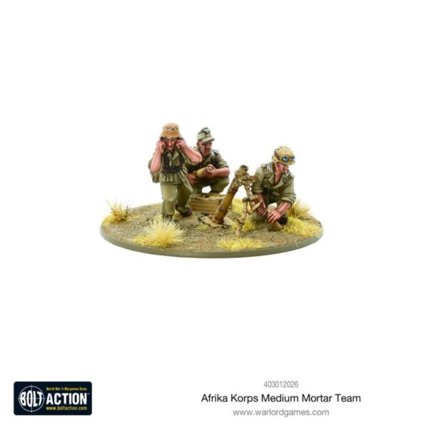 Warlord Games German Afrika Korps Medium Mortar Team 28mm WWII Bolt Action