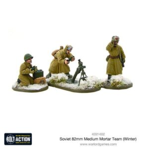 Warlord Games - Soviet 82mm Medium Mortar Team (Winter) 28mm Sowjet Bolt Action