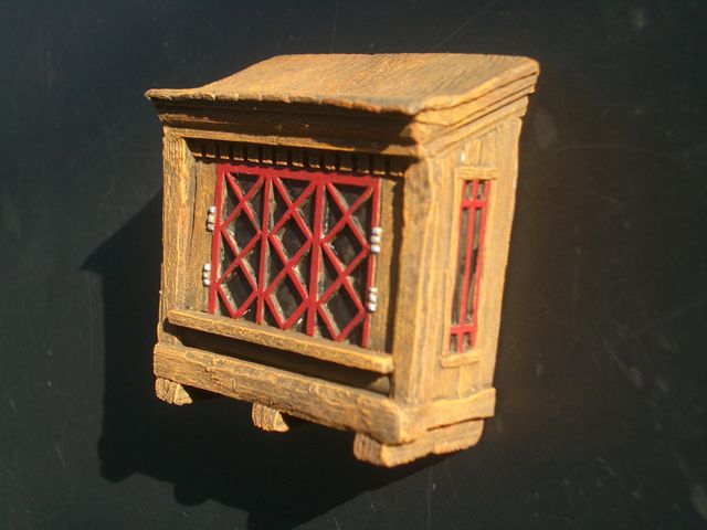 Ziterdes Erker mit drei Gitterfenstern 28mm 79180 Tabletop Terrain Bay Window