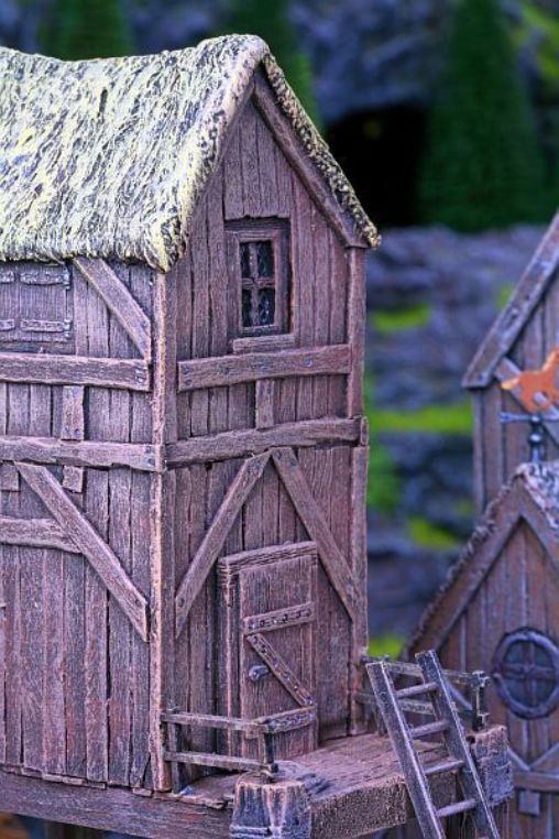 Ziterdes Seestadt Holzturm 28mm 11945 Gelände Terrain Turm Tower