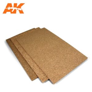 Cork Sheets - Fine Grained - 200x300x3mm (2 Sheets)