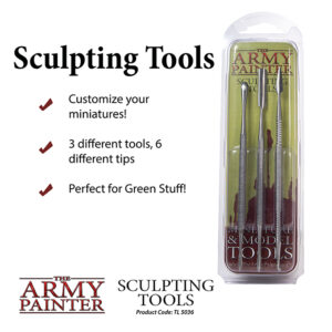 Sculpting Tools Modellier Werkzeug 3er Set Army Painter TL5036 for green stuff