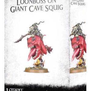 Gloomspite Gitz Loonboss on Giant Cave Squig Games Workshop Warhammer AoS Goblin
