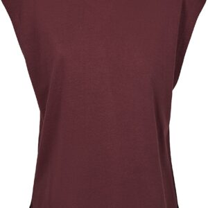 Urban Classics Ladies Basic Shaped Tee T-Shirt plum in S