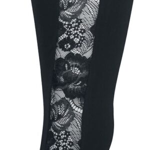 Urban Classics Ladies Lace Striped Leggings Leggings schwarz in 3XL