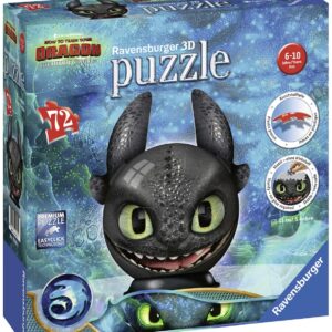 Ravensburger 3D Puzzle - DreamWorks - Dragon 72 Teile Puzzle Ravensburger-11145